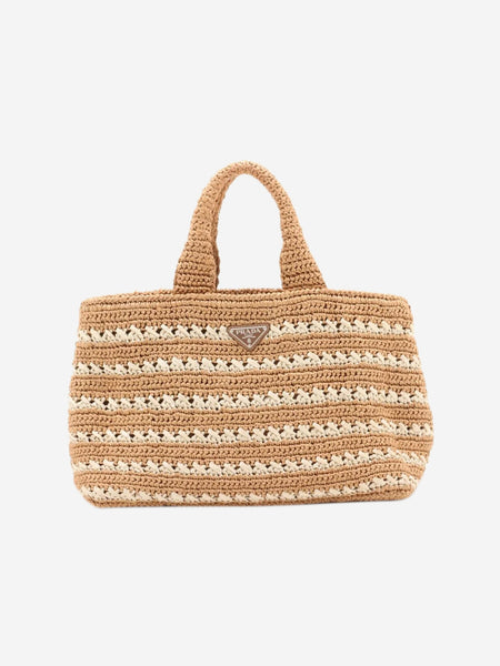 Neutral Canapa raffia tote bag product image