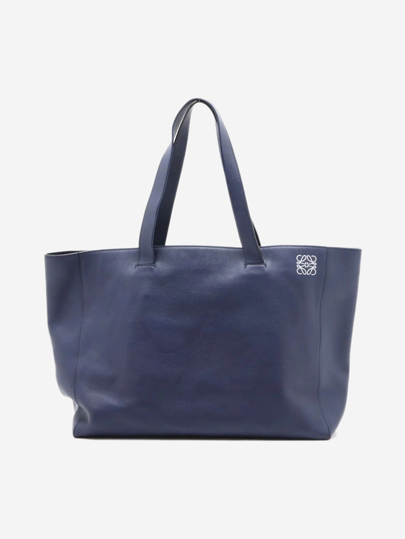 Blue Anagram Leather tote bag Tote Bags Loewe 