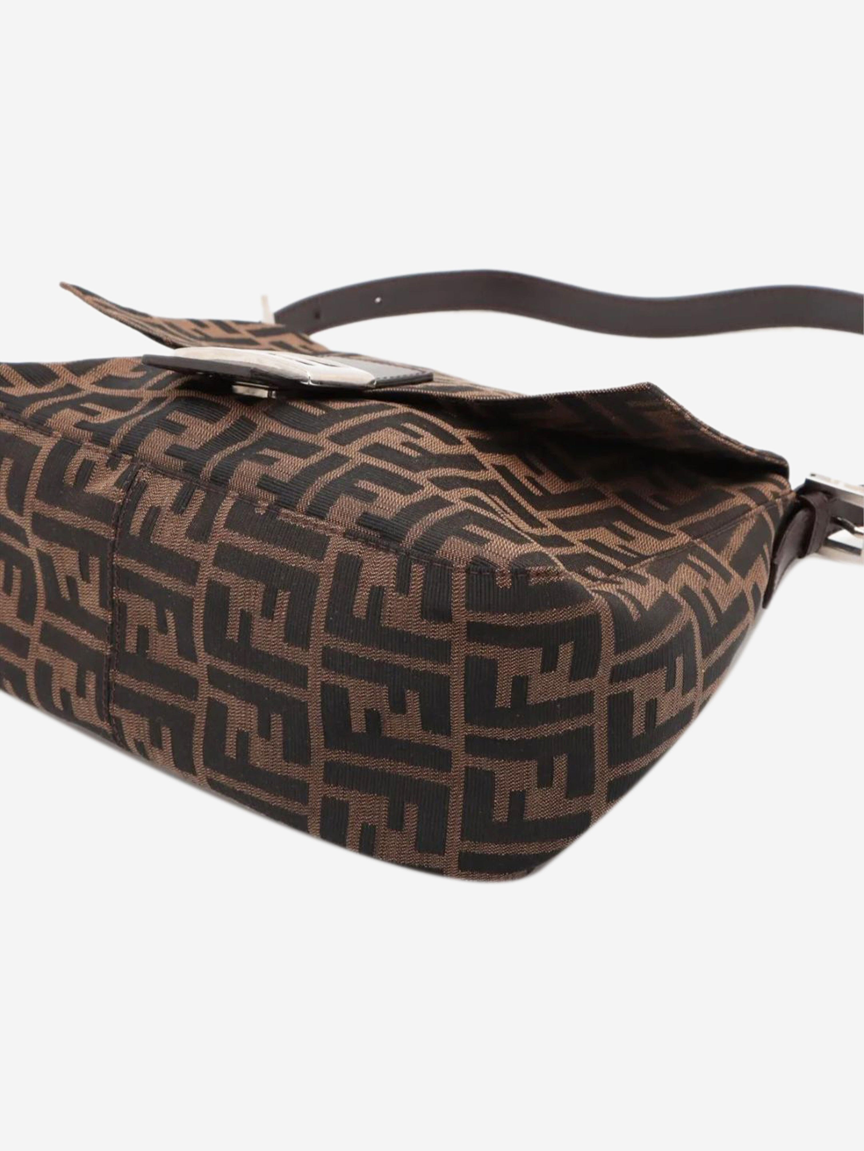 Brown Zucca Mamma Baguette shoulder bag Shoulder bags Fendi 