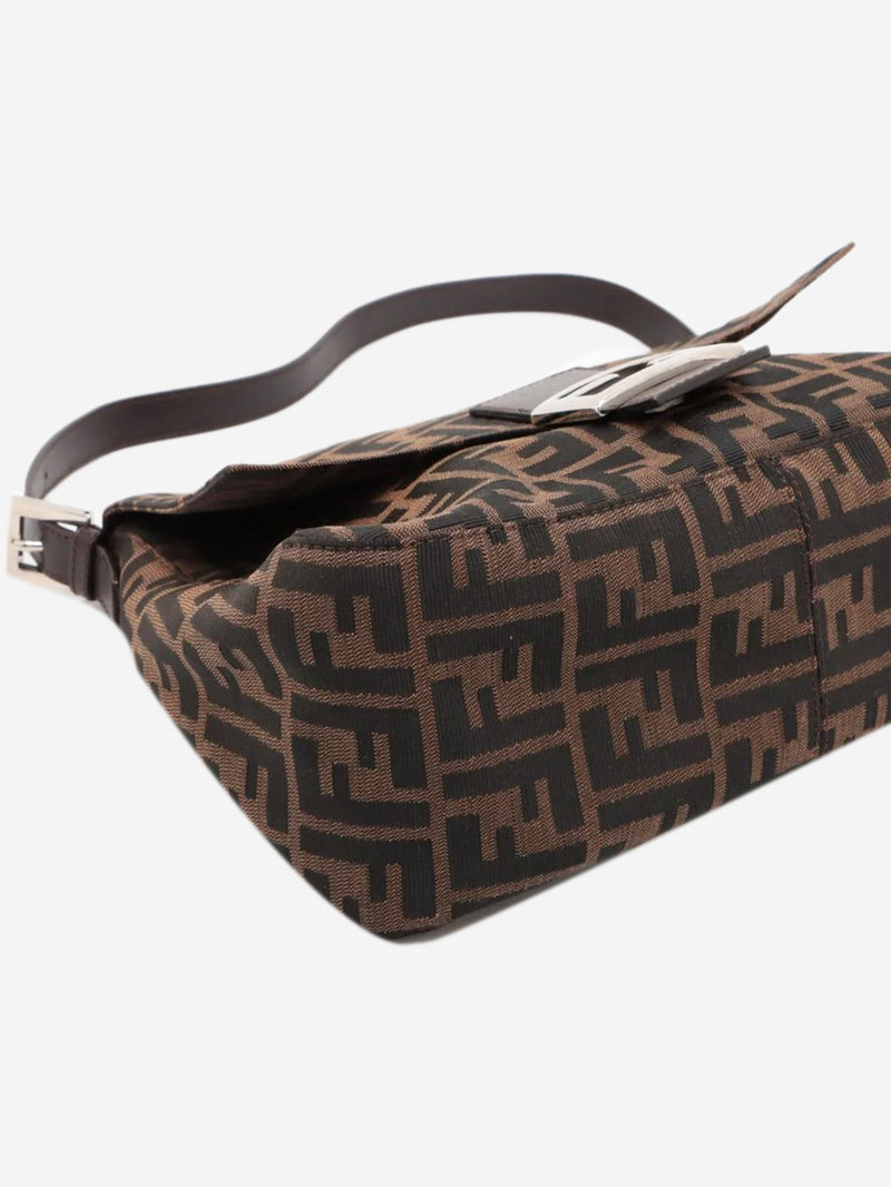 Brown Zucca Mamma Baguette shoulder bag Shoulder bags Fendi 