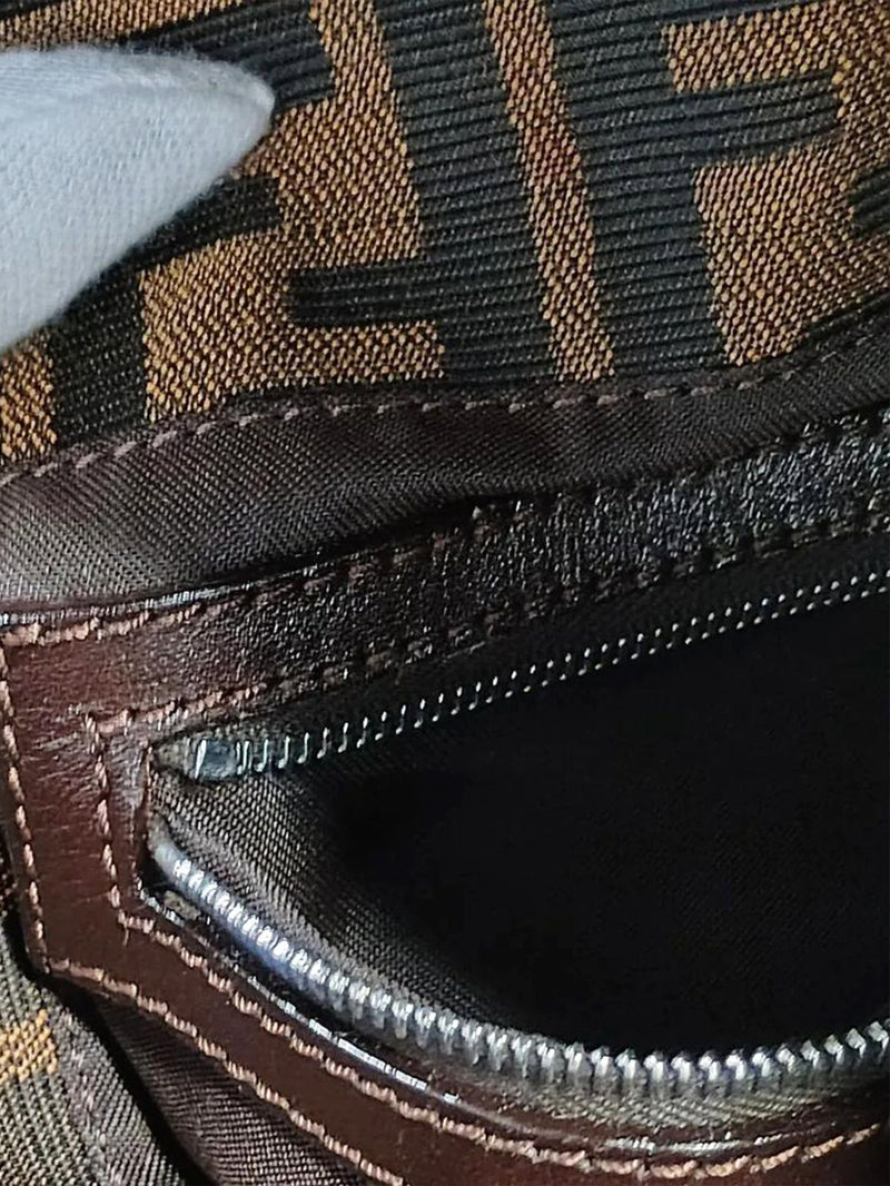 Brown Zucca Mamma Baguette shoulder bag Shoulder bags Fendi 
