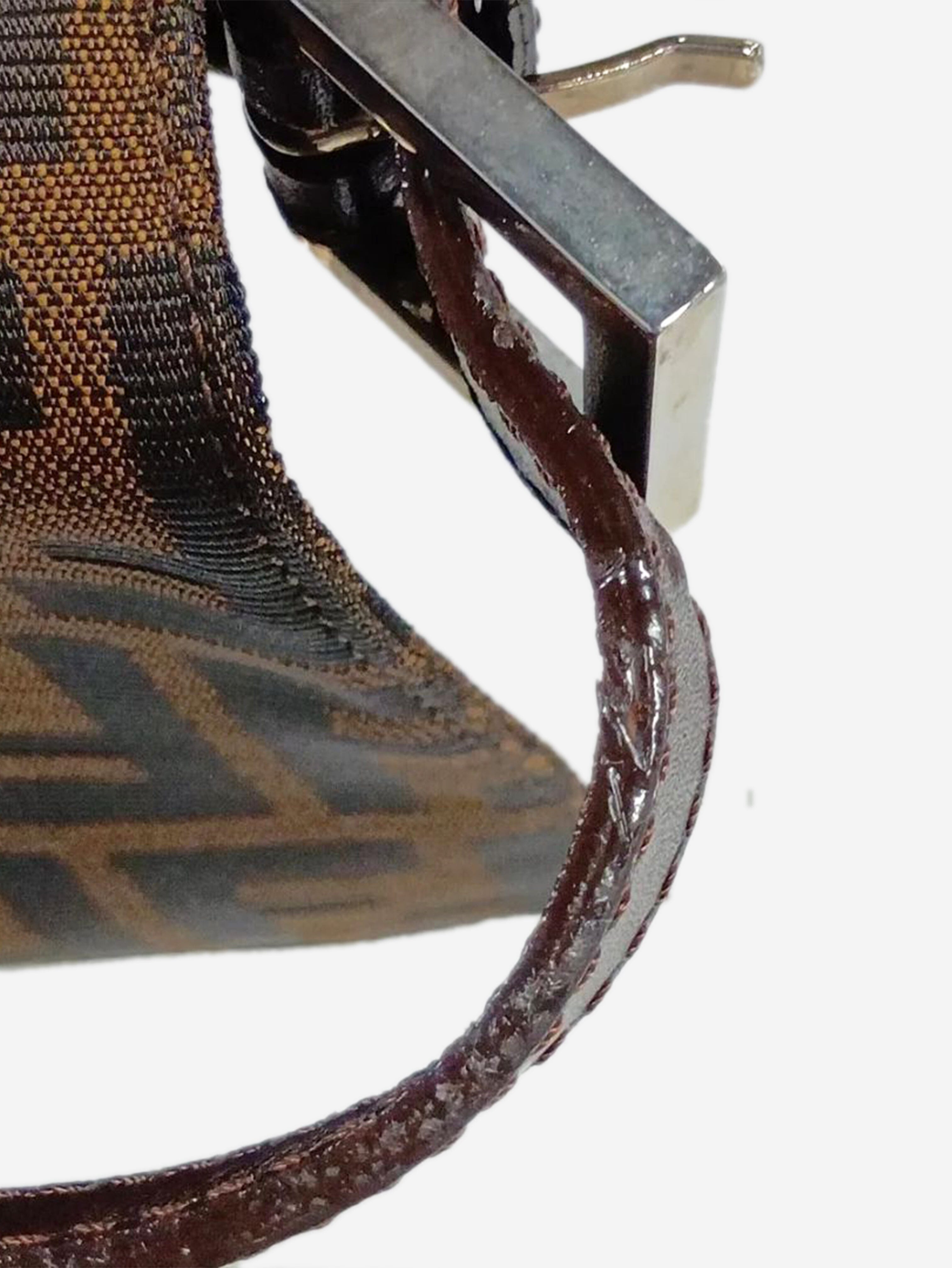 Brown Zucca Mamma Baguette shoulder bag Shoulder bags Fendi 