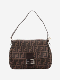 Brown Zucca Mamma Baguette shoulder bag Shoulder bags Fendi 
