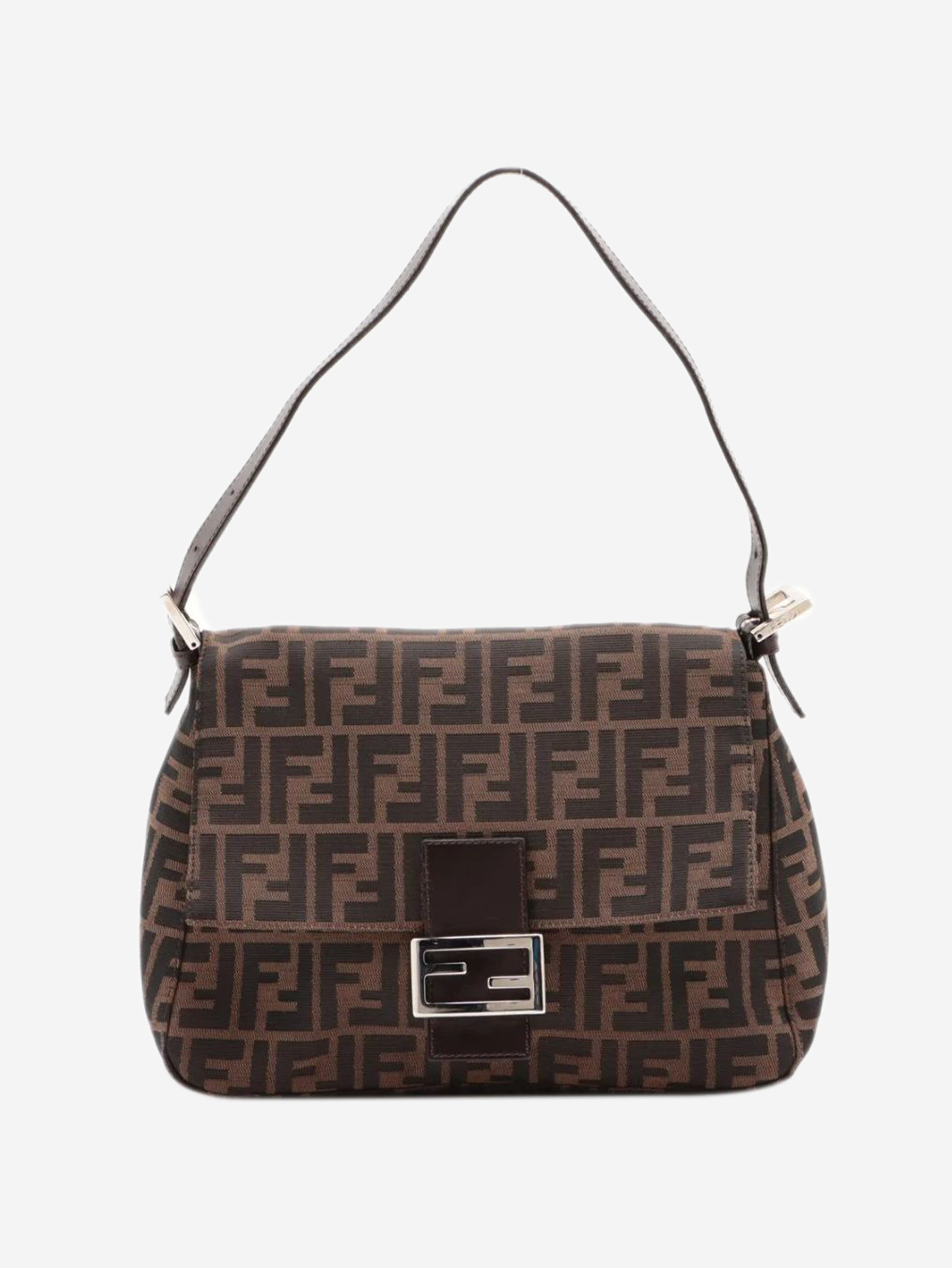 Brown Zucca Mamma Baguette shoulder bag Shoulder bags Fendi 
