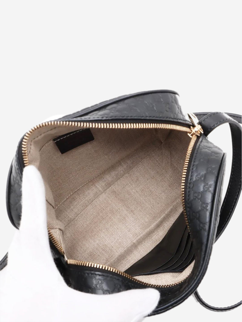 Black Guccissima leather camera bag Cross-body bags Gucci 