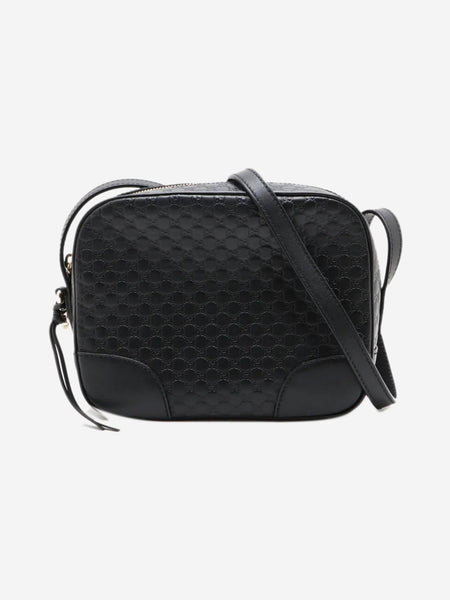 Black Guccissima leather camera bag product image
