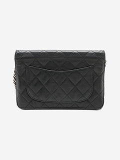 Black 2013 caviar quilted Wallet on Chain Cross-body Bags Chanel 