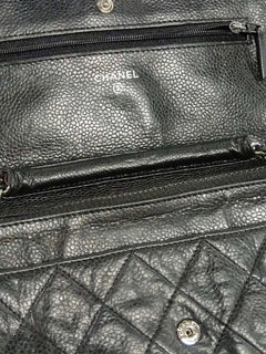 Black 2013 caviar quilted Wallet on Chain Cross-body Bags Chanel 