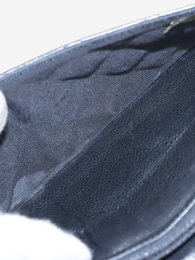 Black 2013 caviar quilted Wallet on Chain Cross-body Bags Chanel 