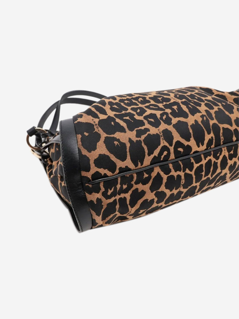 Brown leopard shoulder bag Shoulder bags Fendi 