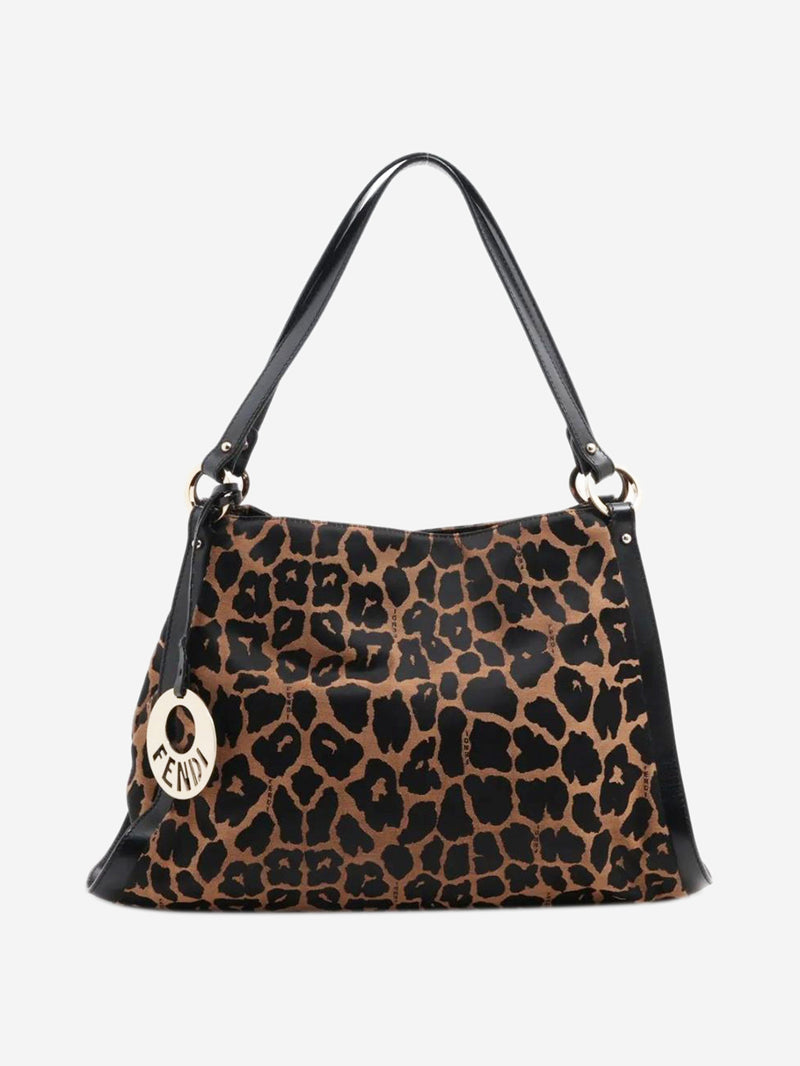 Brown leopard shoulder bag Shoulder bags Fendi 