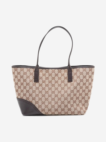 Brown GG Supreme canvas tote alternate image
