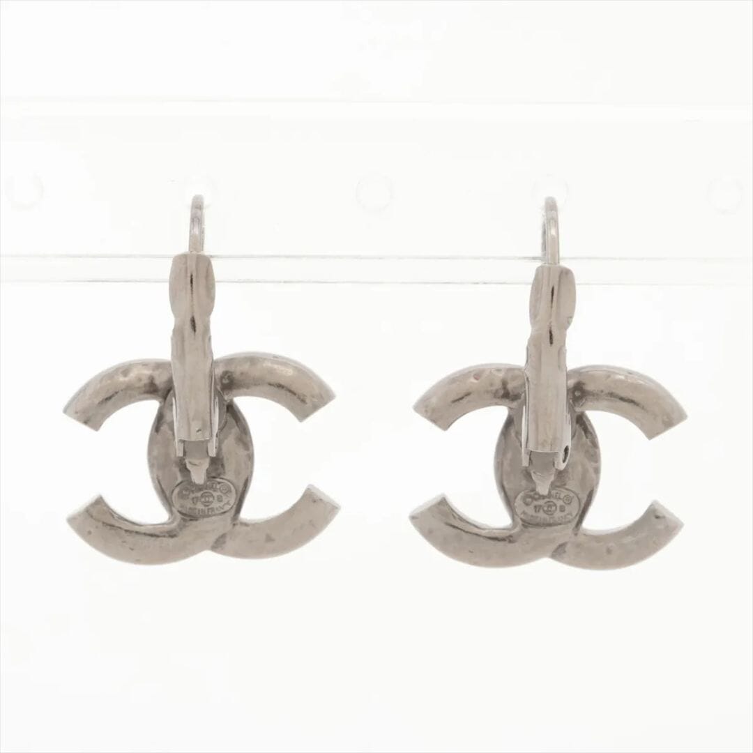 Silver Coco Mark 17B earrings Earrings Chanel 