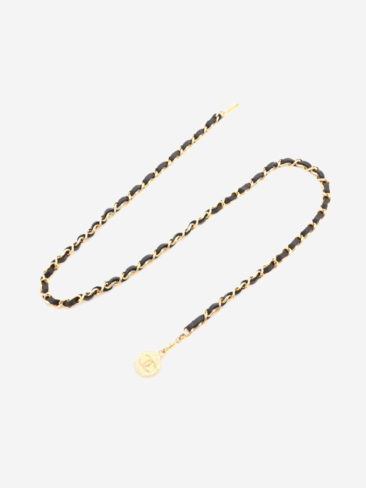 Black and gold Coco Mark 1982 chain belt Belts Chanel 