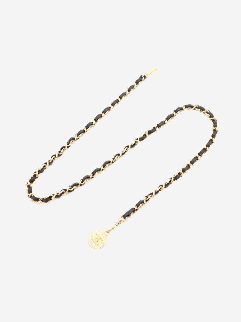 Black and gold Coco Mark 1982 chain belt Belts Chanel 