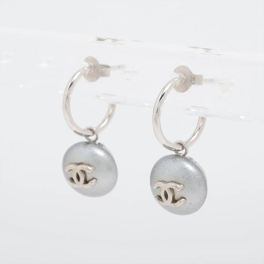 Silver Coco Mark 99P earrings Earrings Chanel 