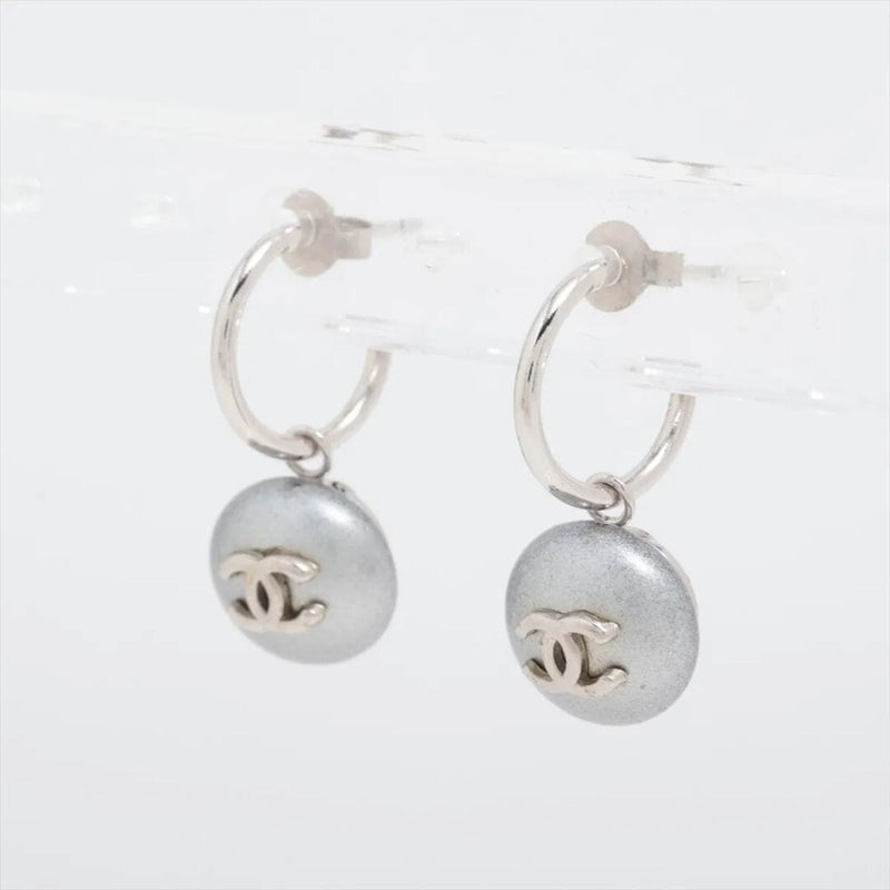 Silver Coco Mark 99P earrings Earrings Chanel 