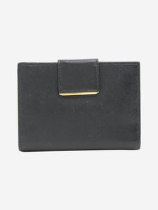 Prada Black Saffiano leather flap wallet