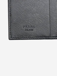 Prada Black Saffiano leather flap wallet