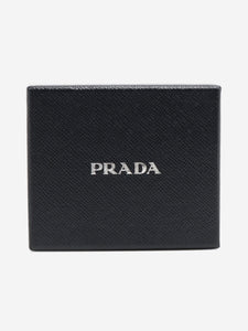 Prada Black Saffiano leather flap wallet