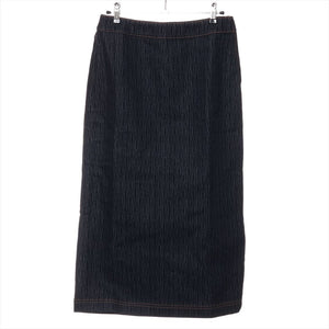 Fendi Indigo denim midi skirt - size UK 10