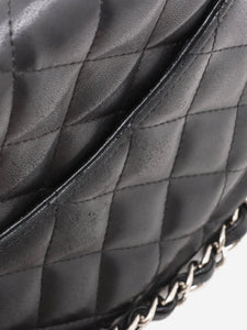 Chanel Black 2009 mini lambskin quilted Classic Single Flap bag