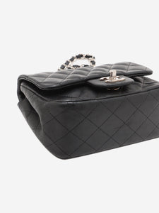 Chanel Black 2009 mini lambskin quilted Classic Single Flap bag