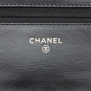 Chanel Black 2014 lambskin quilted Wallet on Chain