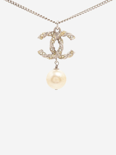 Silver Coco Mark C14V necklace Necklaces Chanel 