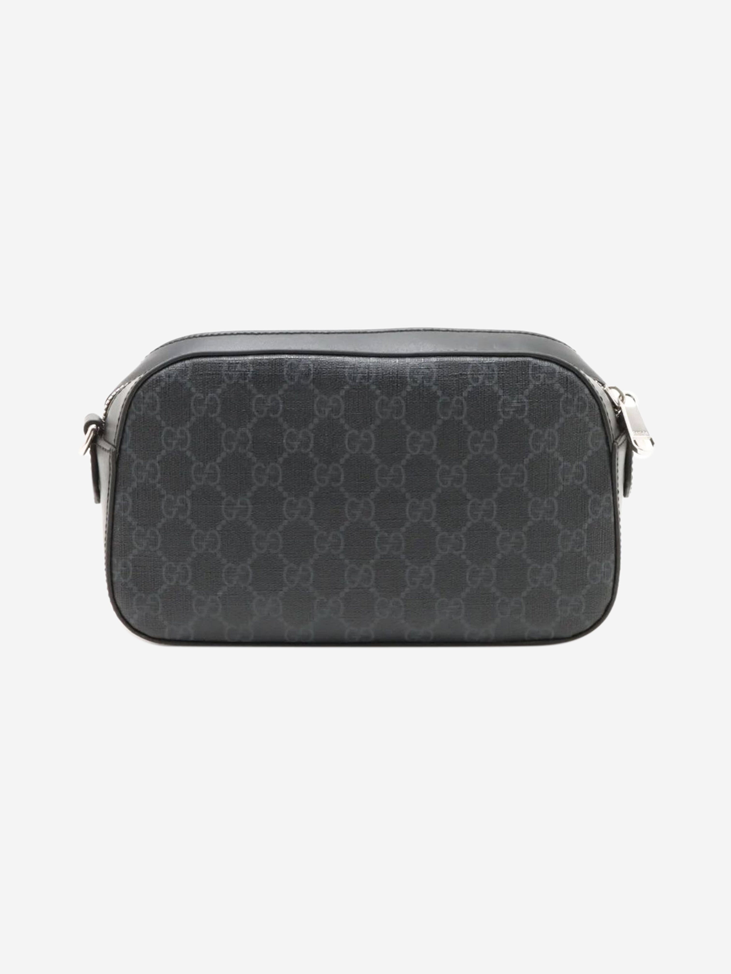 Black GG Supreme PVC Shoulder Bag Shoulder bags Gucci 