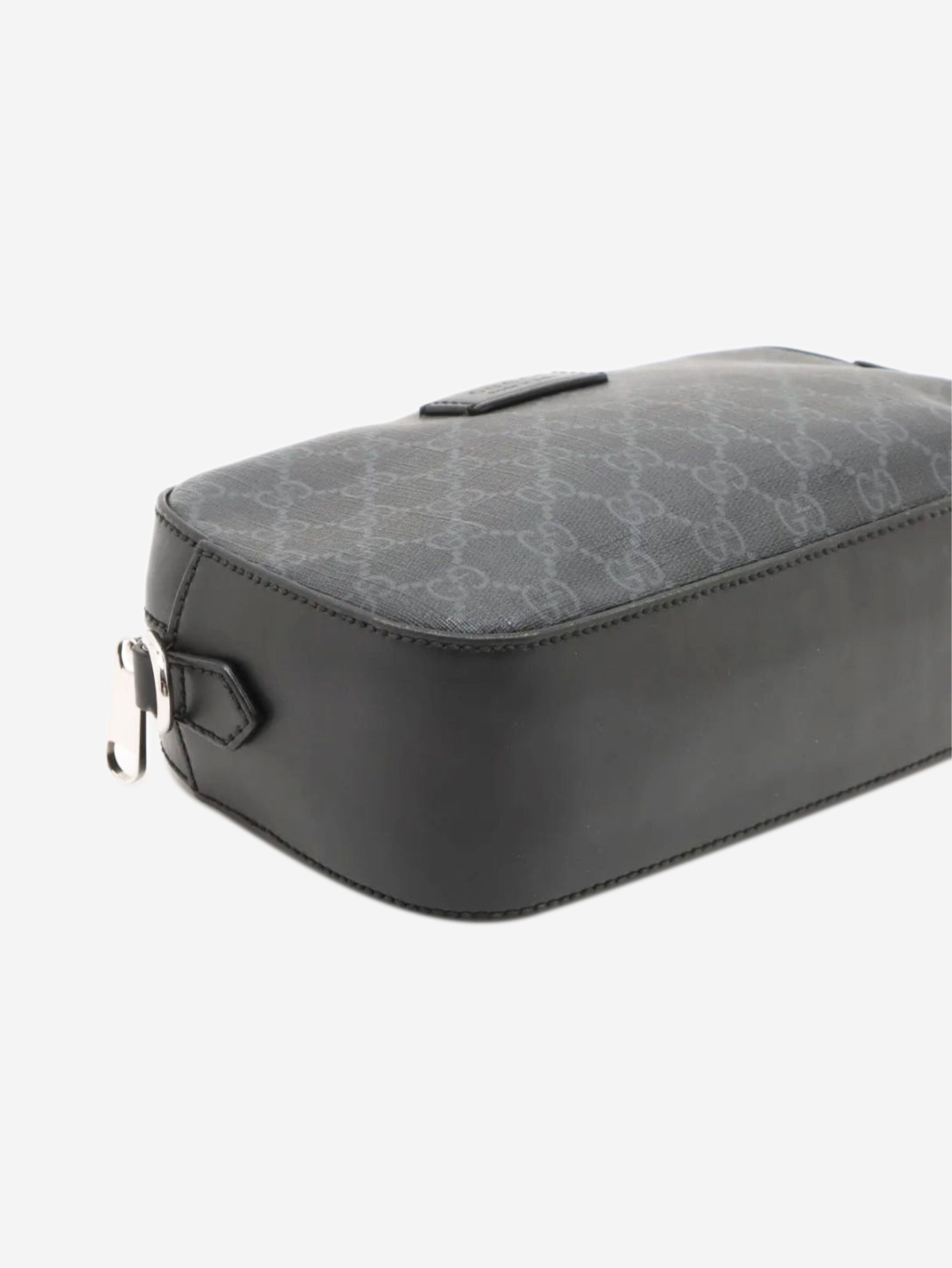 Black GG Supreme PVC Shoulder Bag Shoulder bags Gucci 
