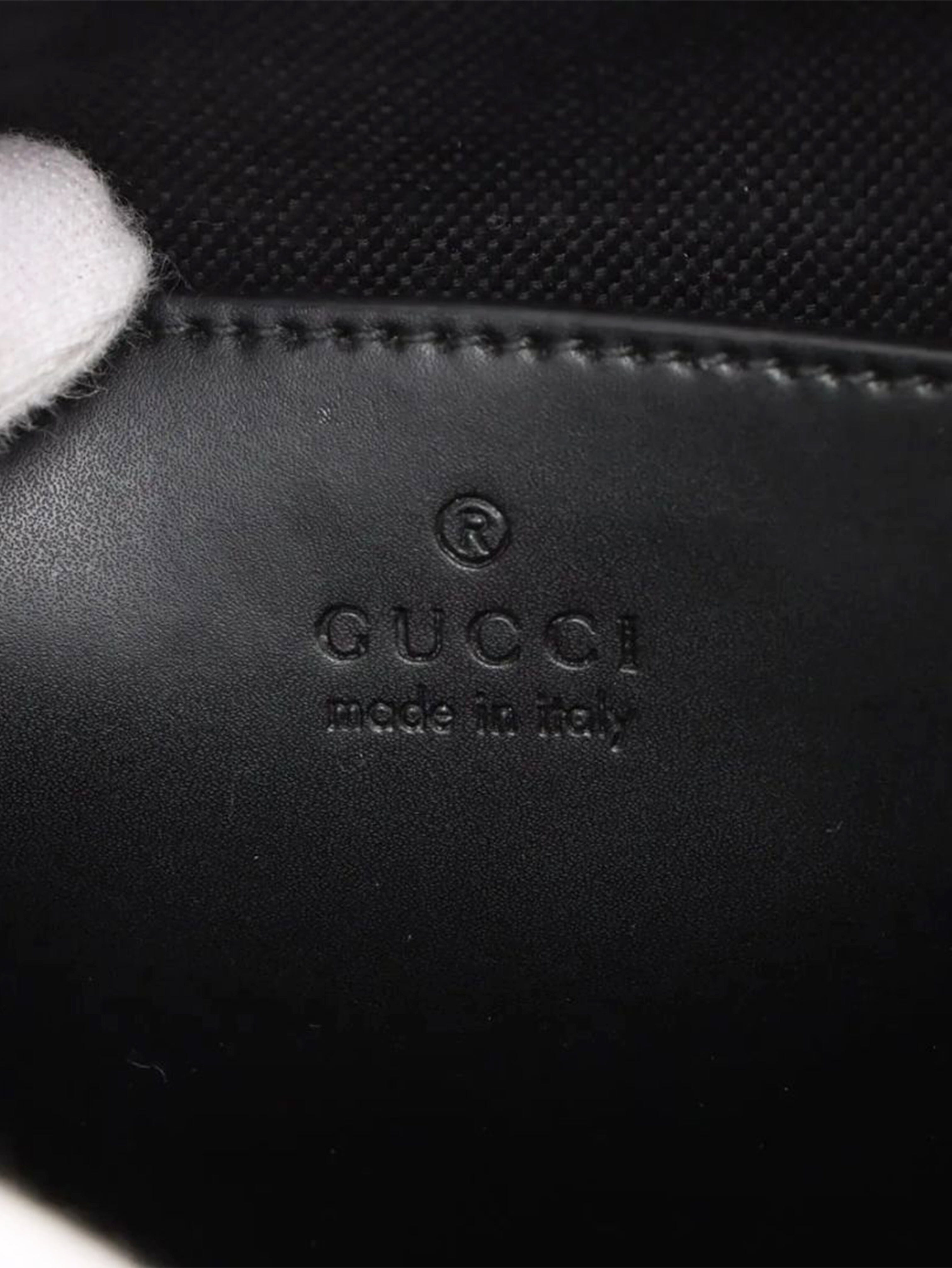 Black GG Supreme PVC Shoulder Bag Shoulder bags Gucci 