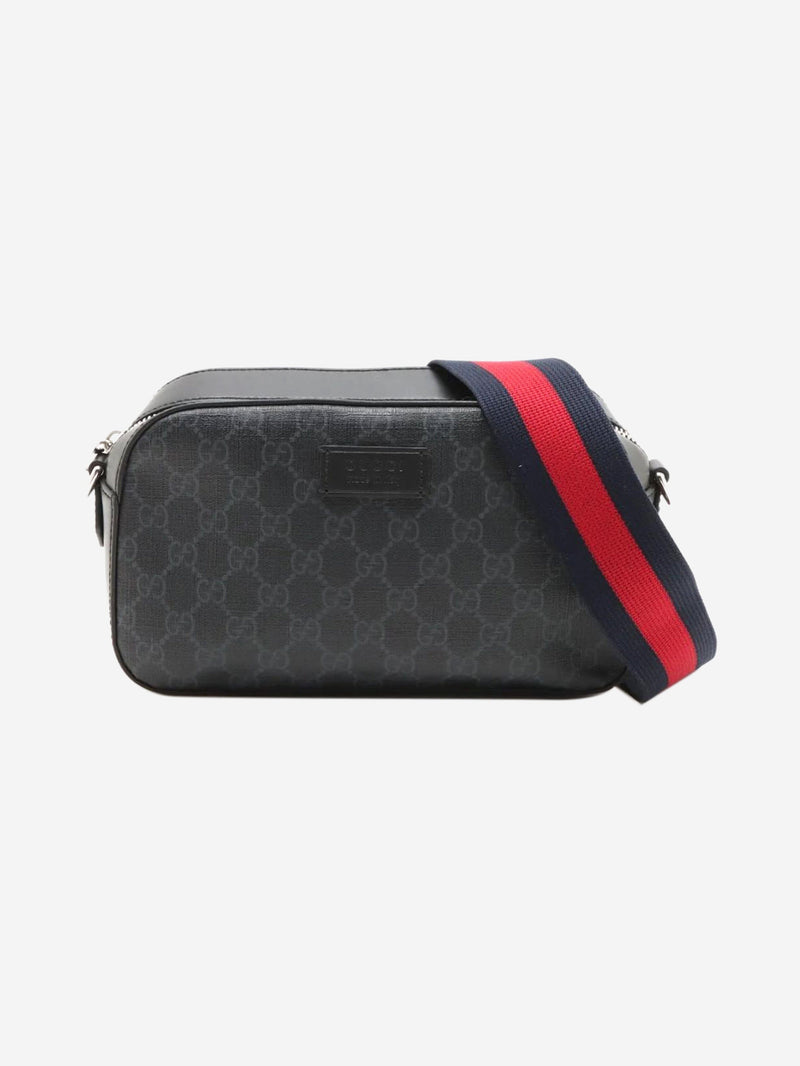 Black GG Supreme PVC Shoulder Bag Shoulder bags Gucci 