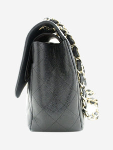 Chanel Black 2012 jumbo caviar Classic double flap bag