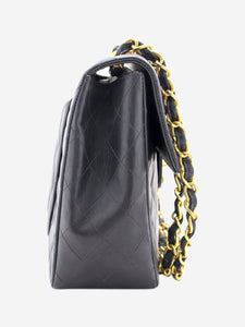 Chanel Black vintage 1994 lambskin maxi Classic Flap bag