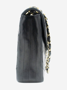 Chanel Black Half Moon vintage 1986 chain shoulder bag