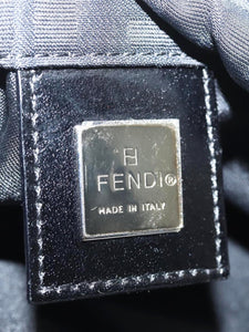 Fendi Black Zucca top handle bag