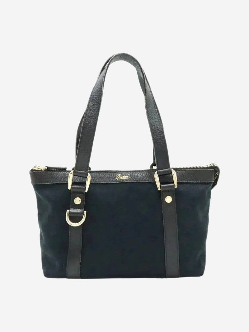Black GG canvas mini tote bag Top Handle Bags Gucci 