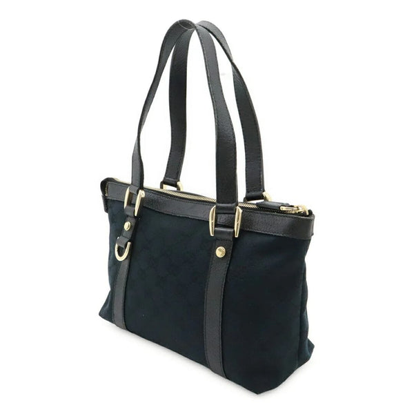 Black GG canvas mini tote bag alternate image
