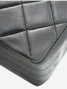 Chanel Black vintage 1986 lambskin medium Half Moon bag