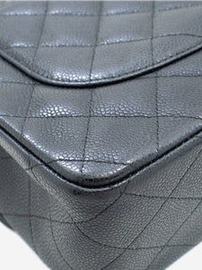 Chanel Black 2013 jumbo caviar Classic double flap bag