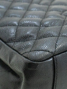 Chanel Black 2010 caviar leather GST tote bag