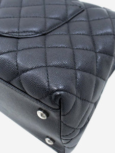 Chanel Black 2016 quilted caviar leather 2way bag