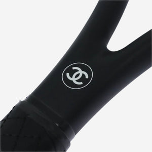 Chanel Black CC tennis racket and balls set