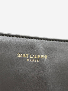 Saint Laurent Grey large leather tote bag