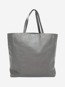 Saint Laurent Grey large leather tote bag