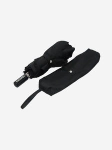 Chanel Black nylon folding umbrella