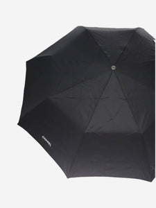 Chanel Black nylon folding umbrella