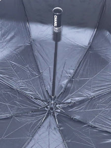 Chanel Black nylon folding umbrella
