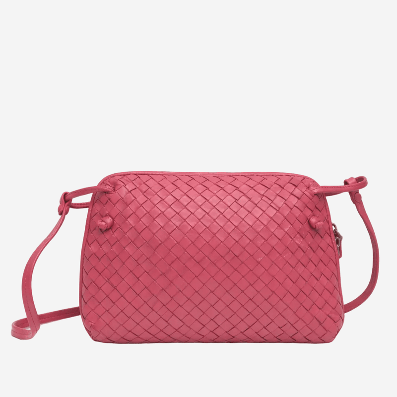 Red Intrecciato leather crossbody bag Cross-body bags Bottega Veneta 